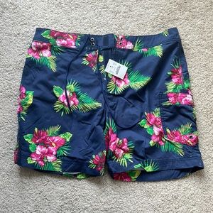 J.Crew floral bathing suit - never worn - size 32